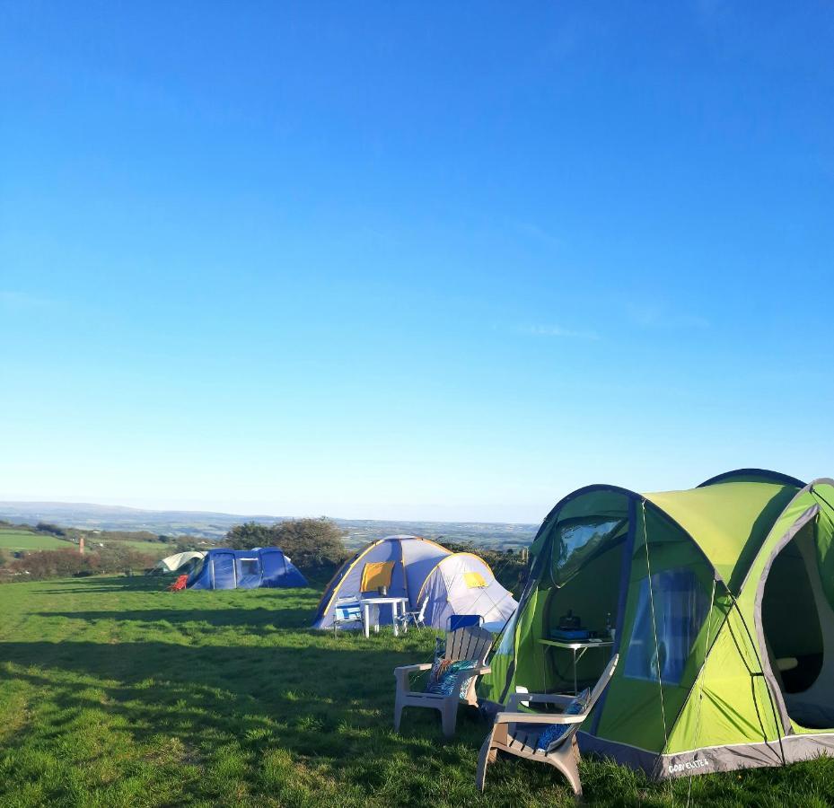 Summit Camping Kit Hill Cornwall Panoramic Views Grass Pitch From 15Pn Or Bella Bell Tent 75Pn Callington Εξωτερικό φωτογραφία