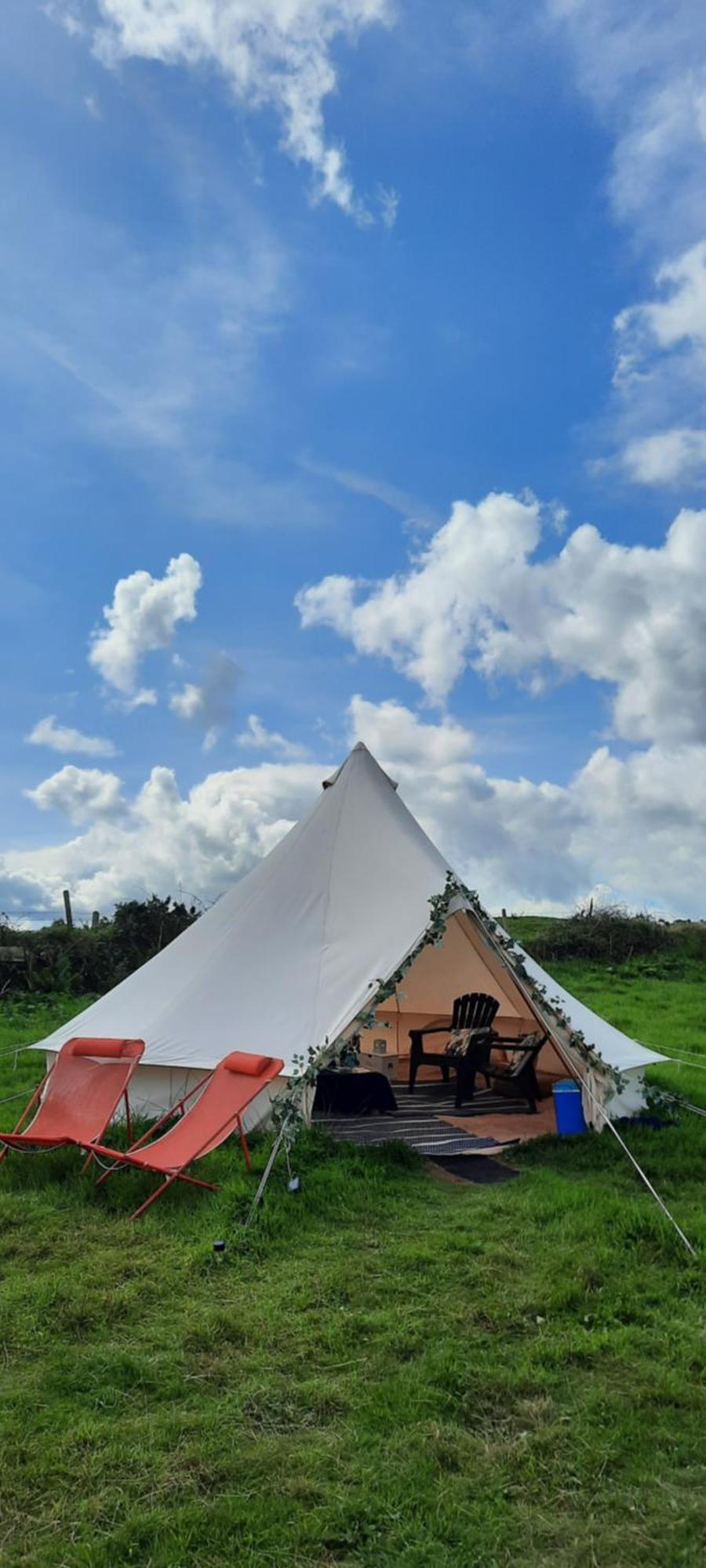 Summit Camping Kit Hill Cornwall Panoramic Views Grass Pitch From 15Pn Or Bella Bell Tent 75Pn Callington Εξωτερικό φωτογραφία