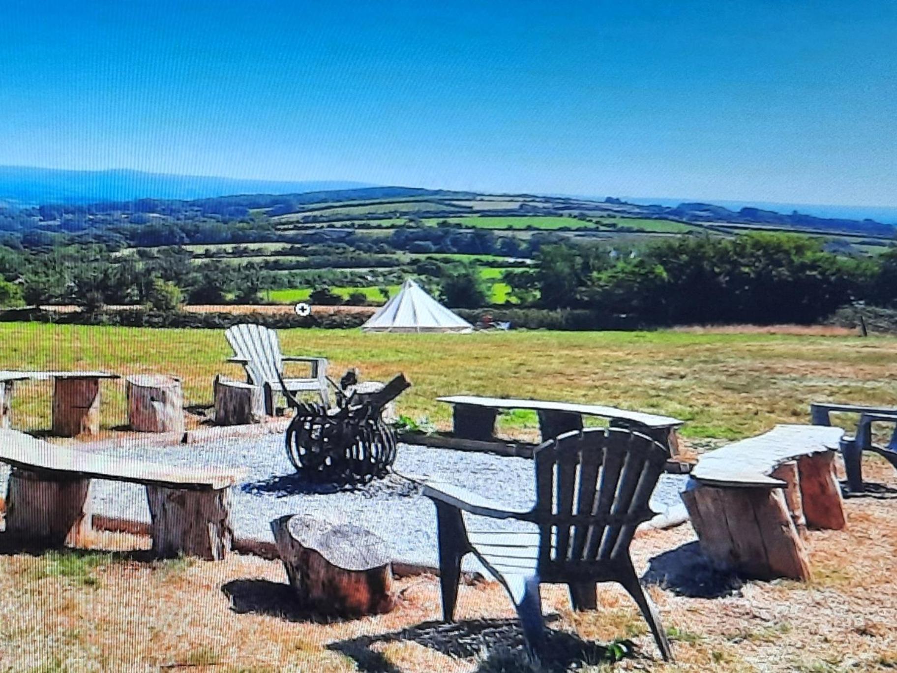 Summit Camping Kit Hill Cornwall Panoramic Views Grass Pitch From 15Pn Or Bella Bell Tent 75Pn Callington Εξωτερικό φωτογραφία